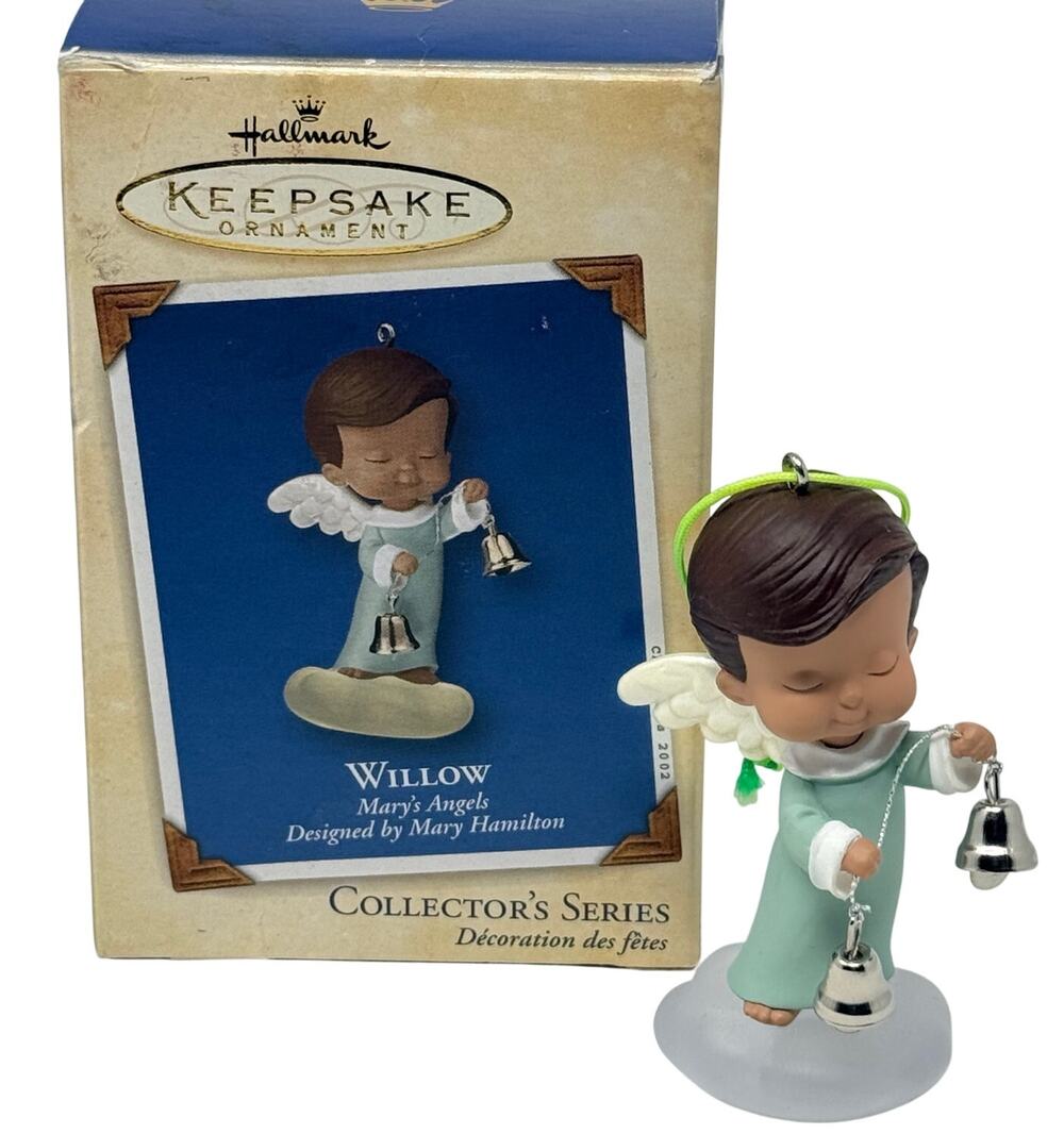 Hallmark 2002 Mary’s Angels Willow #15 Ornament by Robert Chad Peace Love Joy